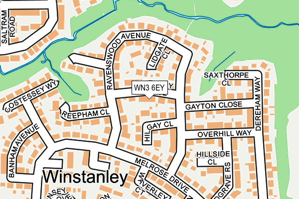 WN3 6EY map - OS OpenMap – Local (Ordnance Survey)