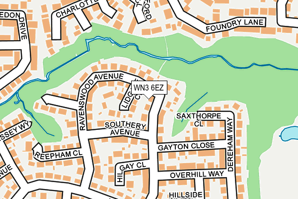 WN3 6EZ map - OS OpenMap – Local (Ordnance Survey)