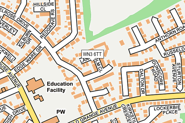 WN3 6TT map - OS OpenMap – Local (Ordnance Survey)