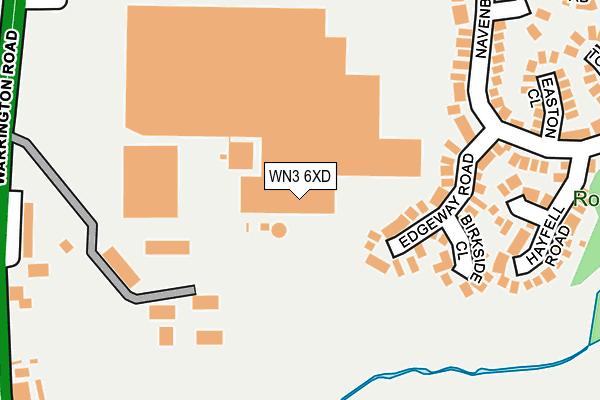 WN3 6XD map - OS OpenMap – Local (Ordnance Survey)