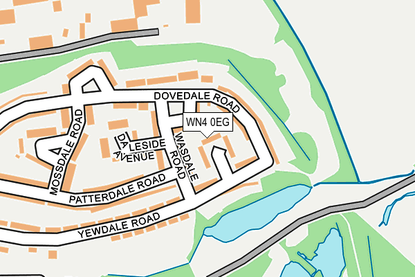 WN4 0EG map - OS OpenMap – Local (Ordnance Survey)