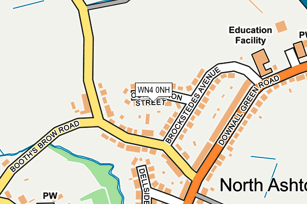 WN4 0NH map - OS OpenMap – Local (Ordnance Survey)