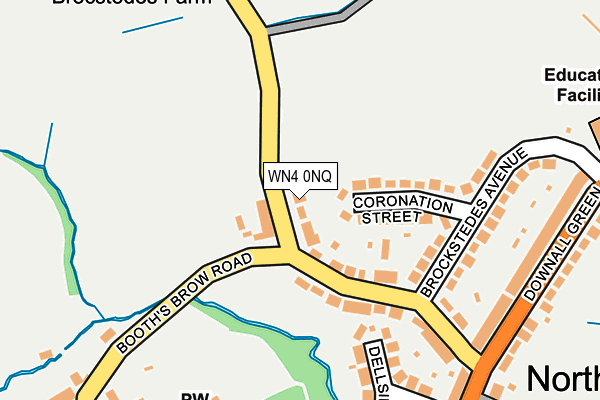 WN4 0NQ map - OS OpenMap – Local (Ordnance Survey)