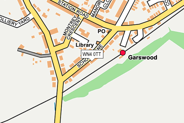 WN4 0TT map - OS OpenMap – Local (Ordnance Survey)