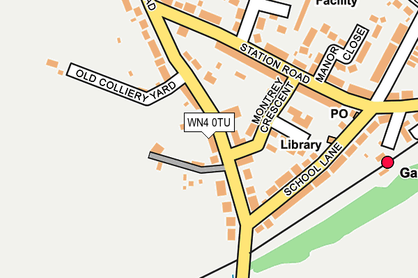 WN4 0TU map - OS OpenMap – Local (Ordnance Survey)