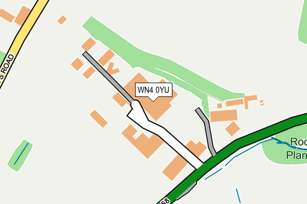 WN4 0YU map - OS OpenMap – Local (Ordnance Survey)