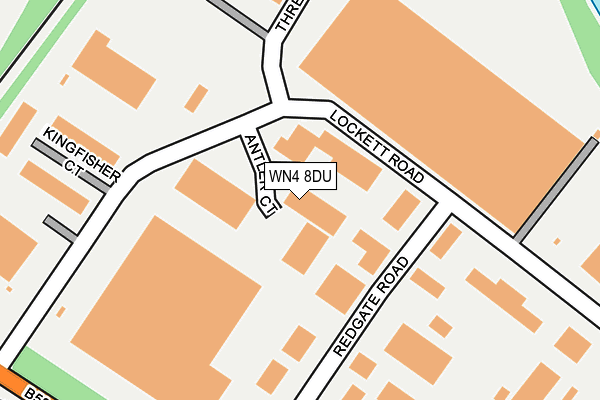 WN4 8DU map - OS OpenMap – Local (Ordnance Survey)