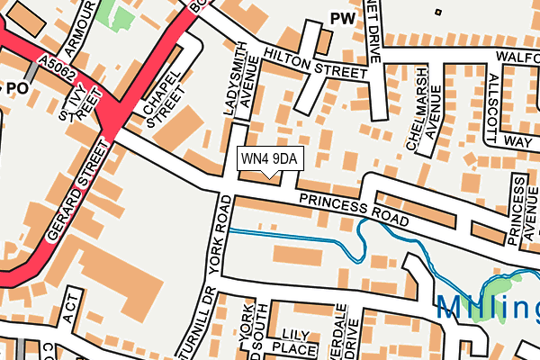 Map of KNIGHTSBRIDGE HOUSE ESTATES LTD at local scale