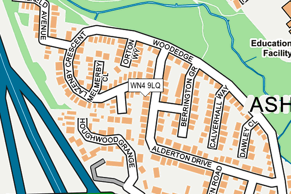 WN4 9LQ map - OS OpenMap – Local (Ordnance Survey)