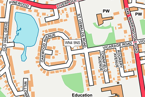 Map of ACADEMY OF DANCE LIMITED at local scale