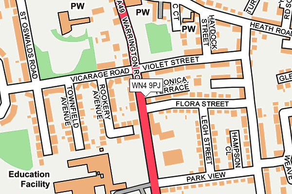Map of J & N OFF LICENCE LIMITED at local scale