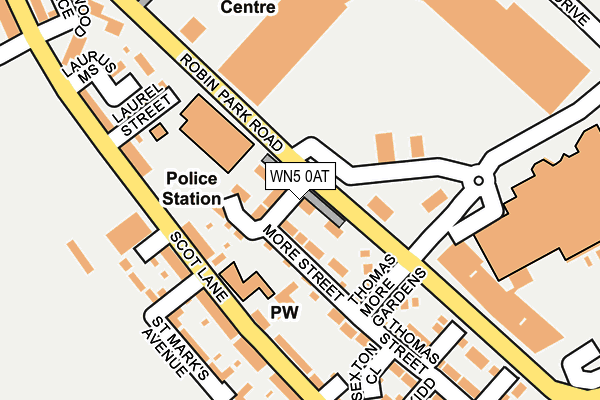 WN5 0AT map - OS OpenMap – Local (Ordnance Survey)