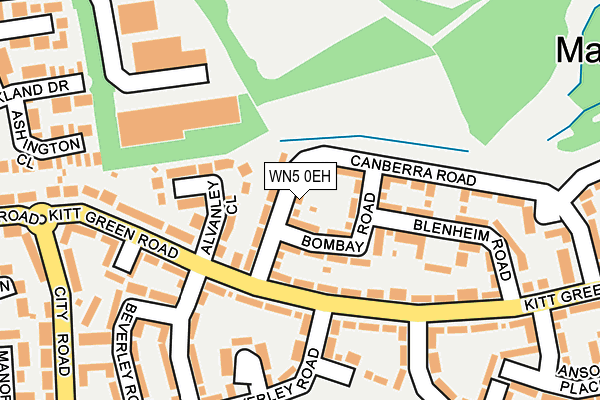 WN5 0EH map - OS OpenMap – Local (Ordnance Survey)