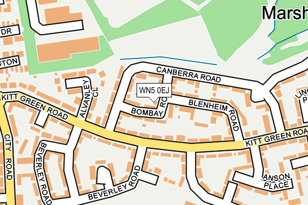 WN5 0EJ map - OS OpenMap – Local (Ordnance Survey)