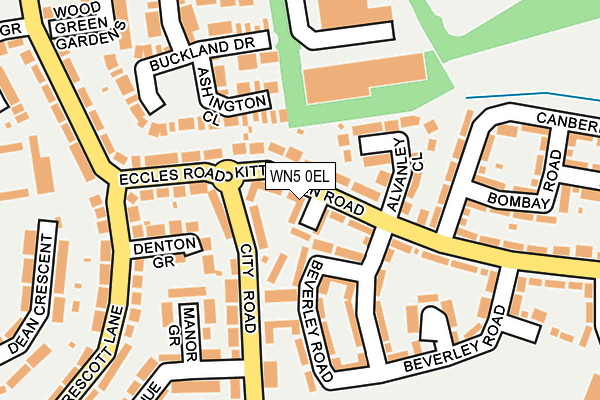 WN5 0EL map - OS OpenMap – Local (Ordnance Survey)