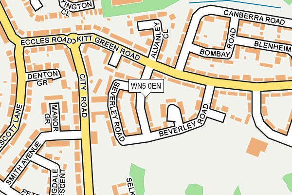 WN5 0EN map - OS OpenMap – Local (Ordnance Survey)