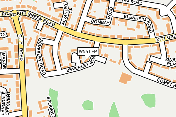 WN5 0EP map - OS OpenMap – Local (Ordnance Survey)