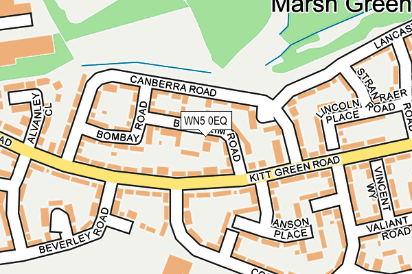 WN5 0EQ map - OS OpenMap – Local (Ordnance Survey)
