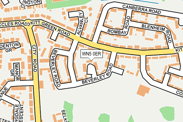 WN5 0ER map - OS OpenMap – Local (Ordnance Survey)