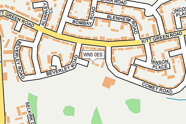 WN5 0ES map - OS OpenMap – Local (Ordnance Survey)