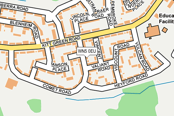 WN5 0EU map - OS OpenMap – Local (Ordnance Survey)