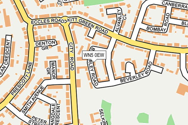 WN5 0EW map - OS OpenMap – Local (Ordnance Survey)