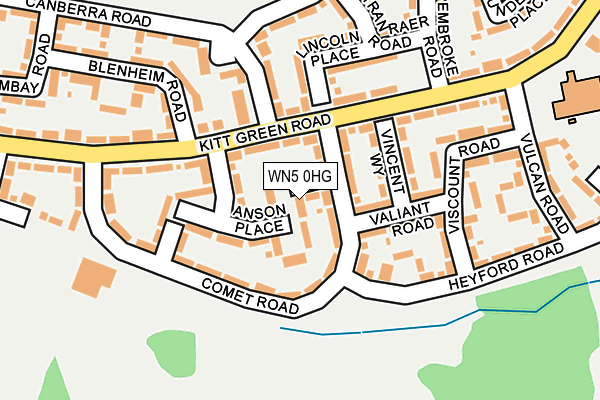 WN5 0HG map - OS OpenMap – Local (Ordnance Survey)