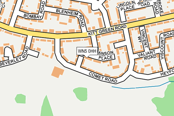 WN5 0HH map - OS OpenMap – Local (Ordnance Survey)