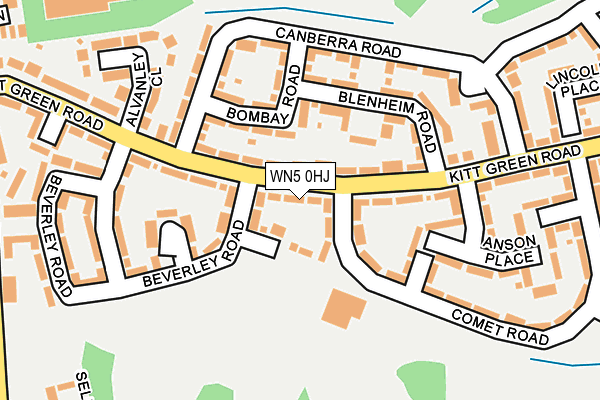 WN5 0HJ map - OS OpenMap – Local (Ordnance Survey)