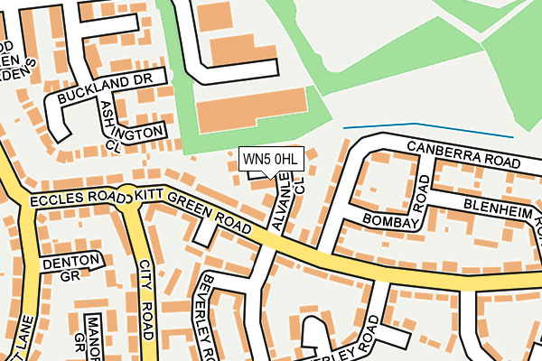 WN5 0HL map - OS OpenMap – Local (Ordnance Survey)