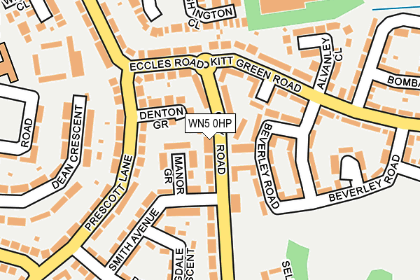 WN5 0HP map - OS OpenMap – Local (Ordnance Survey)