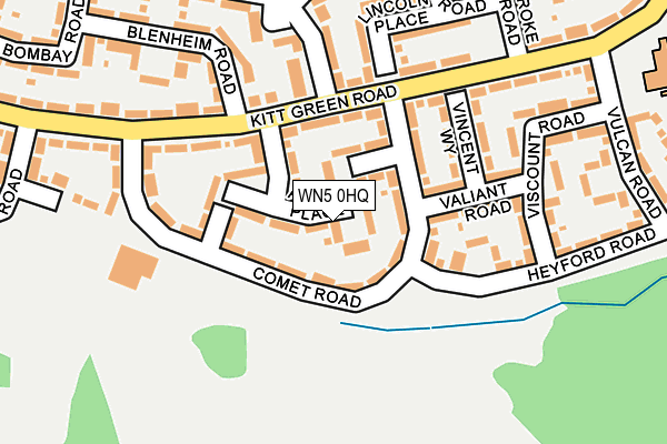 WN5 0HQ map - OS OpenMap – Local (Ordnance Survey)
