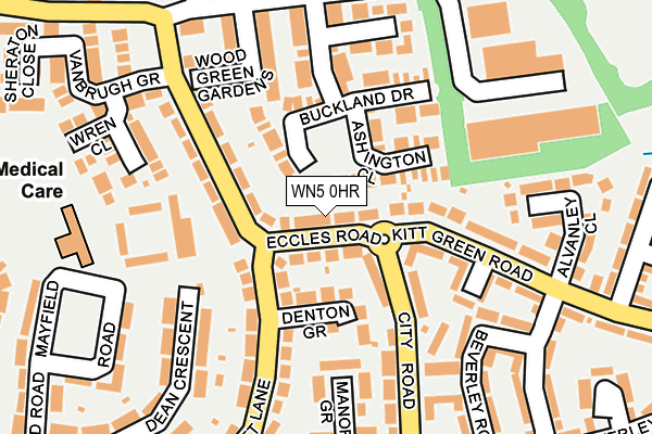 WN5 0HR map - OS OpenMap – Local (Ordnance Survey)