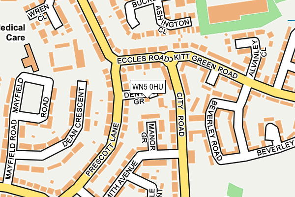 WN5 0HU map - OS OpenMap – Local (Ordnance Survey)