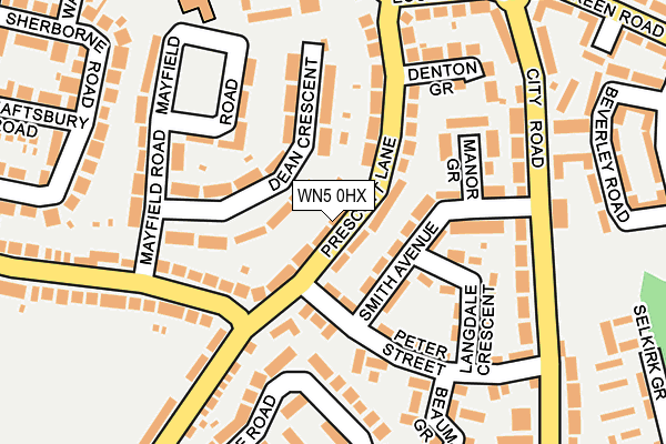 WN5 0HX map - OS OpenMap – Local (Ordnance Survey)
