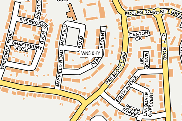 WN5 0HY map - OS OpenMap – Local (Ordnance Survey)