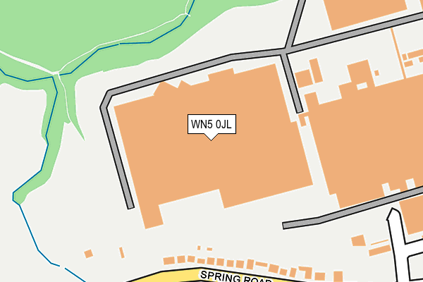 WN5 0JL map - OS OpenMap – Local (Ordnance Survey)