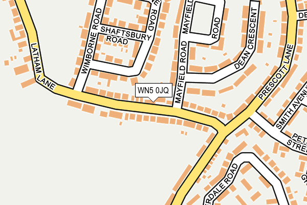 WN5 0JQ map - OS OpenMap – Local (Ordnance Survey)