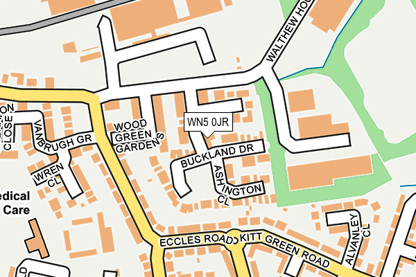 WN5 0JR map - OS OpenMap – Local (Ordnance Survey)