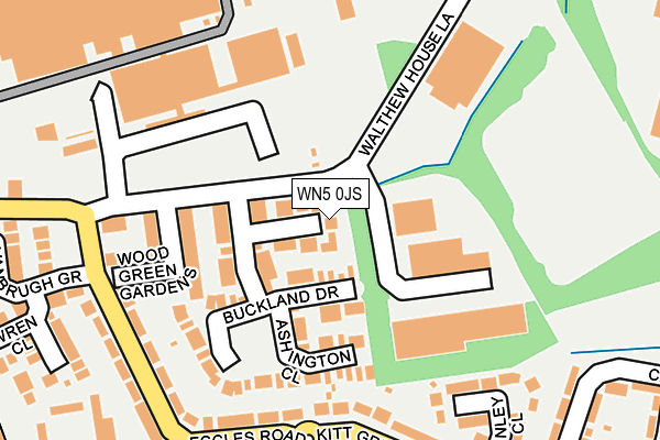 WN5 0JS map - OS OpenMap – Local (Ordnance Survey)