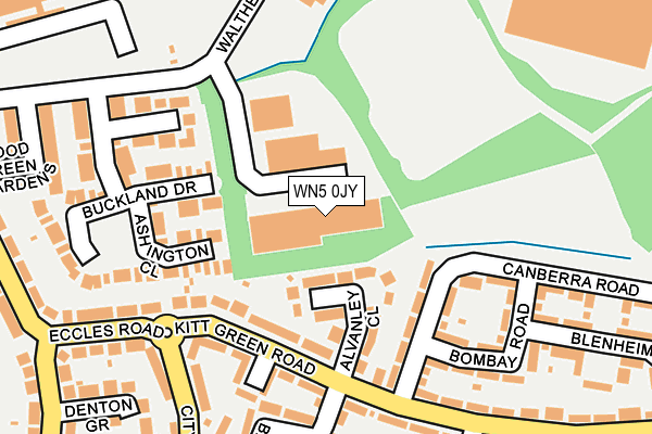 WN5 0JY map - OS OpenMap – Local (Ordnance Survey)