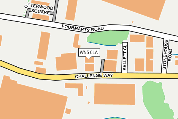 WN5 0LA map - OS OpenMap – Local (Ordnance Survey)