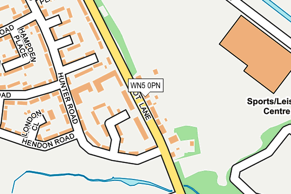 WN5 0PN map - OS OpenMap – Local (Ordnance Survey)