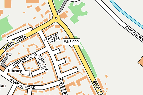 WN5 0PP map - OS OpenMap – Local (Ordnance Survey)