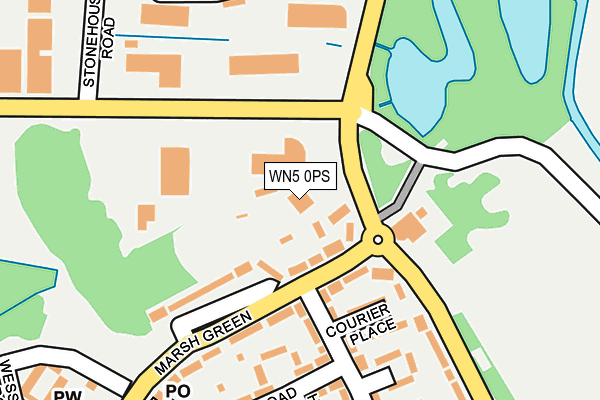 WN5 0PS map - OS OpenMap – Local (Ordnance Survey)