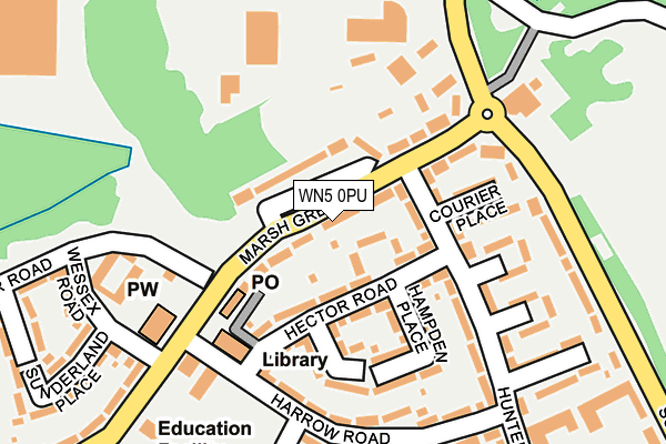 WN5 0PU map - OS OpenMap – Local (Ordnance Survey)