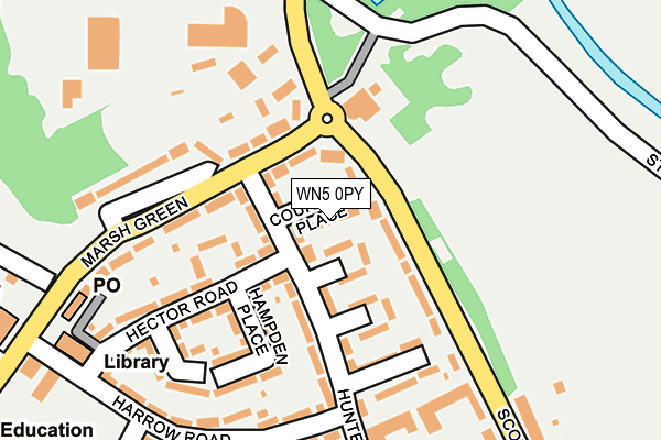 WN5 0PY map - OS OpenMap – Local (Ordnance Survey)