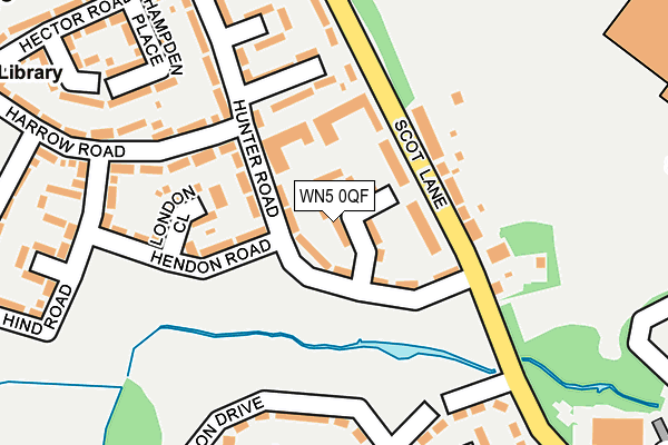 WN5 0QF map - OS OpenMap – Local (Ordnance Survey)