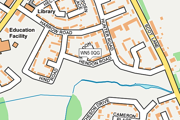 WN5 0QG map - OS OpenMap – Local (Ordnance Survey)