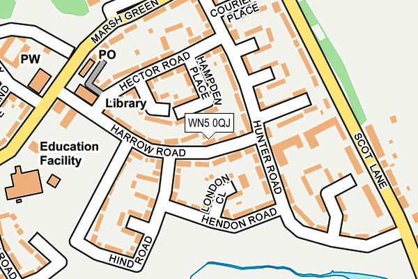 WN5 0QJ map - OS OpenMap – Local (Ordnance Survey)